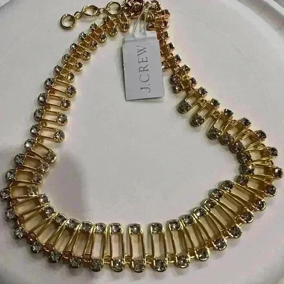 J Crew Loop Collar with Crystals